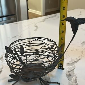 Bronze Color Metal Wire Bird Nest Basket